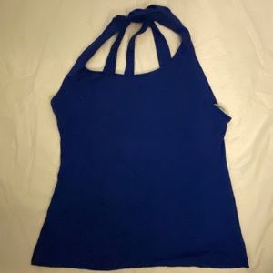 Navy Blue crossed straps tank top